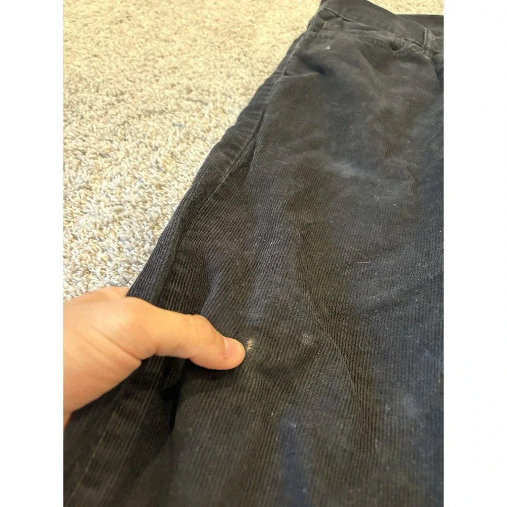 Levis 514 Corduroy Pants Ribbed Mens 31x32 Black White Tab Cotton Blend Rare